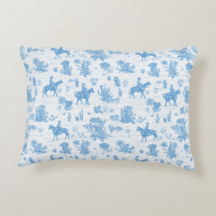 Coussins Décoratifs Toile de cow-boy occidental Cheval Cactus Désert