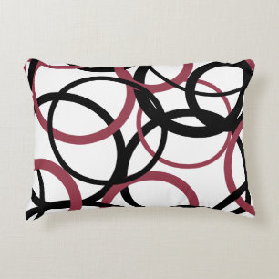 Coussins Décoratifs Topaz fumé et cercles noirs