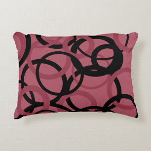 Coussins Décoratifs Topaz fumé et cercles noirs