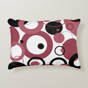 Coussins Décoratifs Topaz fumé et cercles noirs