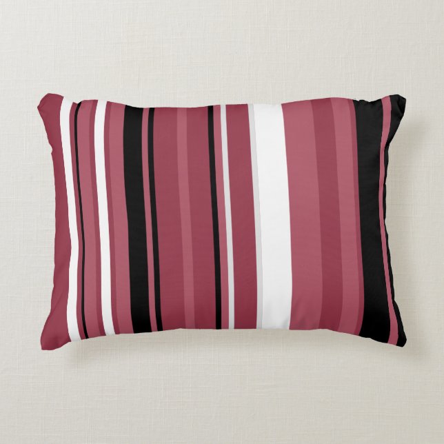 Coussins Décoratifs Topaz fumé et rayures noires (Devant)