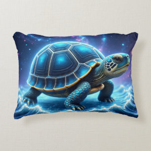 Coussins Décoratifs Tortue bleue galactique