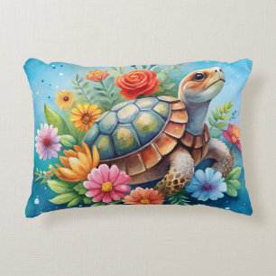 Coussins Décoratifs Tortue florale