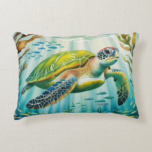 Coussins Décoratifs Tortue peinte
