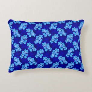 Coussins Décoratifs Tortues de Miel Bleu Océan Hibiscus Fleurs