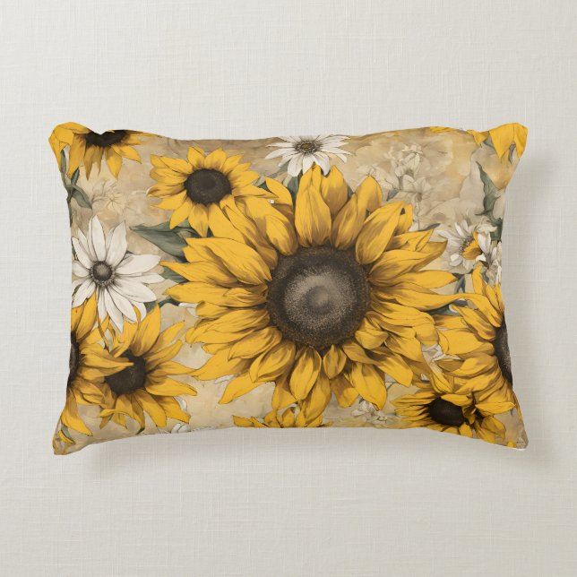 Coussins Décoratifs Tournesol (Devant)