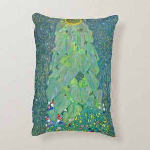 Coussins Décoratifs Tournesol par Klimt, Art Nouveau Fleurs Vintage