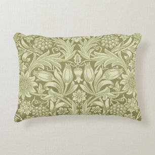 Coussins Décoratifs Tournesol William Morris Vintage Olive Damask