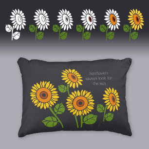 Coussins Décoratifs Tournesols décoratifs personnalisables CC1073