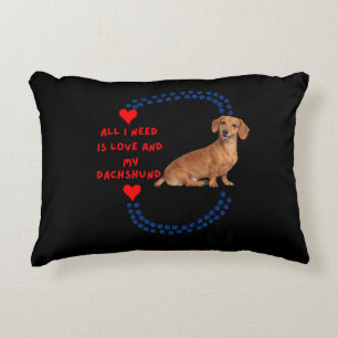 Coussins Décoratifs Tout ce dont j'ai besoin, c'est d'amour et mon Cou
