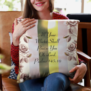 Coussins Décoratifs Toutes Vos Oeuvres Vous Loueront Oh Seigneur