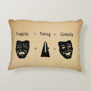 Coussins Décoratifs Tragédie + Timing Equals Comédie Théâtre