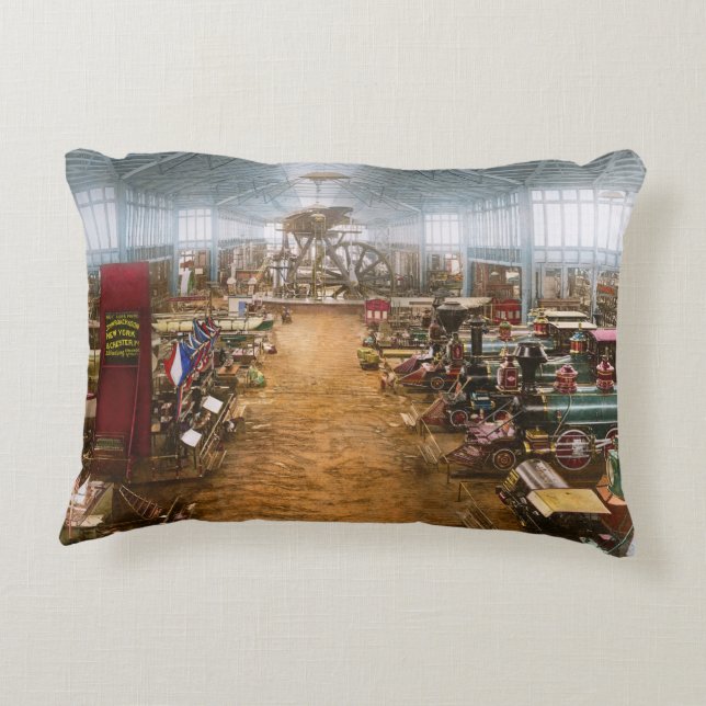 Coussins Décoratifs Train - Cette nouvelle odeur de train 1876 (Dos)