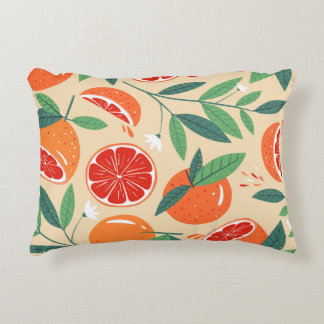 Coussins Décoratifs Tranches de pamplemousse, motif moderne sans soudu