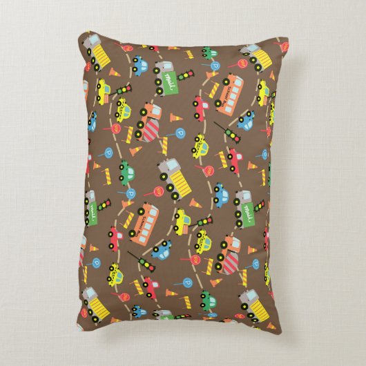 Coussins Décoratifs Transport Boys Brown (Dos(Vertical))