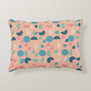 Coussins Décoratifs Tribal géométrique moderne couleur rose rétro