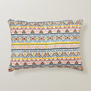 Coussins Décoratifs Tribal grunge ethno folk pattern in retro style