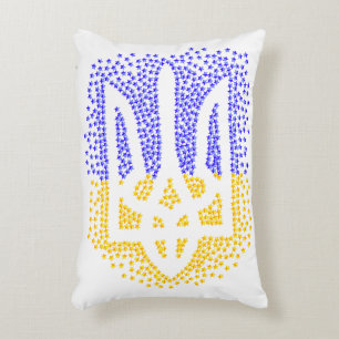 Coussins Décoratifs Trident heraldique ukrainien tryzub étoiles disper