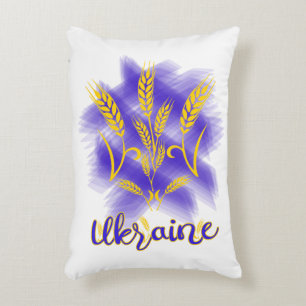 Coussins Décoratifs Trident ukrainien fait d'oreille de blé