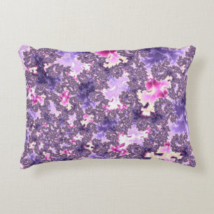 Coussins Décoratifs Trippy Funky Boho Super Pastel Spiral Fractal Art