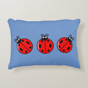 Coussins Décoratifs Trois petits Ladybugs - Polyester brossé