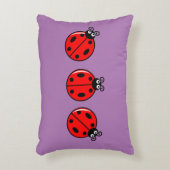 Coussins Décoratifs Trois petits Ladybugs - Polyester brossé (Devant(Vertical))