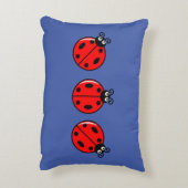 Coussins Décoratifs Trois petits Ladybugs - Polyester brossé (Dos(Vertical))