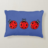 Coussins Décoratifs Trois petits Ladybugs - Polyester brossé (Dos)
