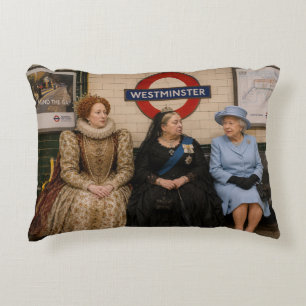 Coussins Décoratifs Trois reines dans le métro de Londres