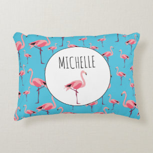 Coussins Décoratifs Tropical Summer Pink Flamingo Pattern