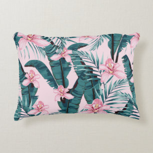 Coussins Décoratifs Tropique peinture d'été sans couture motif avec pa