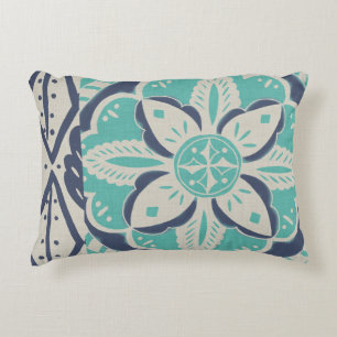 Coussins Décoratifs Tuile bleue IV de batik