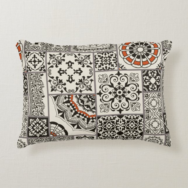 Coussins Décoratifs Tuile en patchwork sans couture avec Islam, arabe, (Devant)