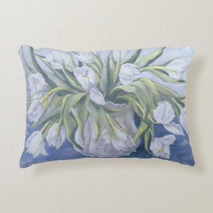 Coussins Décoratifs Tulipes blanches