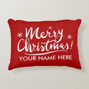 Coussins Décoratifs Typographie personnalisée de manuscrit de Joyeux