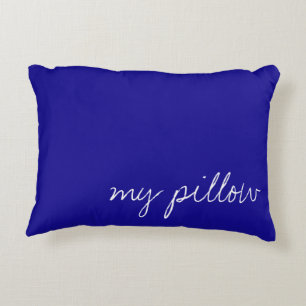 Coussins Décoratifs Ultramarine personnalisée bleu