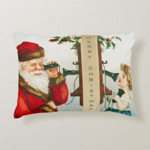 Coussins Décoratifs Un joyeux Noël Père Noël par Ellen Clapsaddle