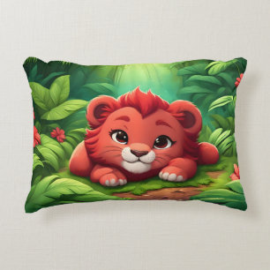 Coussins Décoratifs Un Lion rouge dans la jungle