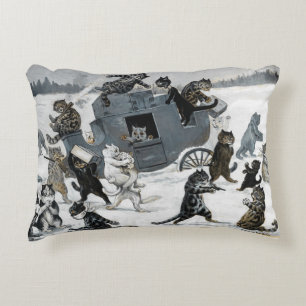 Coussins Décoratifs Un vol sur la route par Louis William Wain