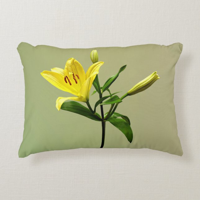 Coussins Décoratifs Une Lys Jaune (Devant)