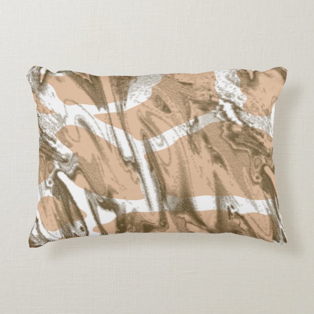 Coussins Décoratifs Une structure en tissu dynamique avec des fleurs c (Devant)