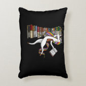 Coussins Décoratifs Unicorn Bibliothécaire Magazine Lecture Nerd (Devant(Vertical))