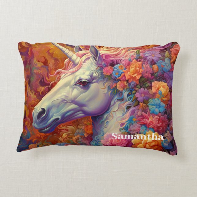 Coussins Décoratifs Unicorne géniale (Dos)