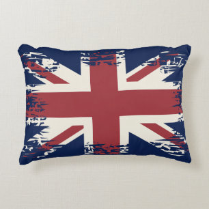 Coussins Décoratifs Union Jack (drapeau britannique), style grunge