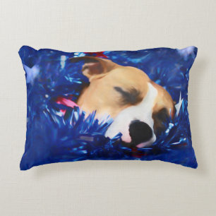 Coussins Décoratifs USA Patriotique Chien American Pit Bull Terrier