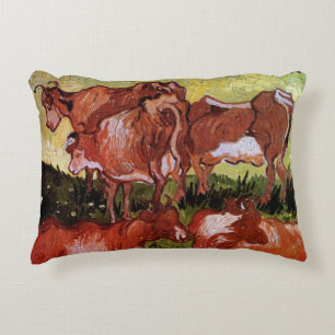 Coussins Décoratifs Vaches (d'après Jordaens) par Vincent van Gogh