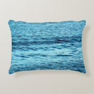 Coussins Décoratifs Vague d'eau bleue abstraite fond abstrait, aqua,