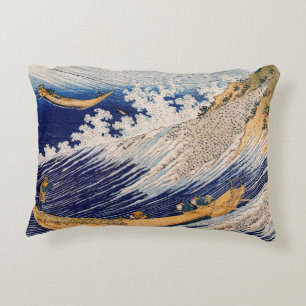 Coussins Décoratifs Vagues océaniques Hokusai Bateaux en mer