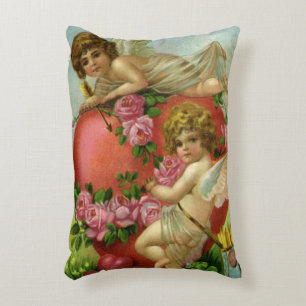 Coussins Décoratifs Valentines victoriennes vintages Day Angels Rose d