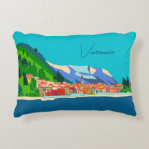 Varenna Lake Côme Italie Illustration Voyage